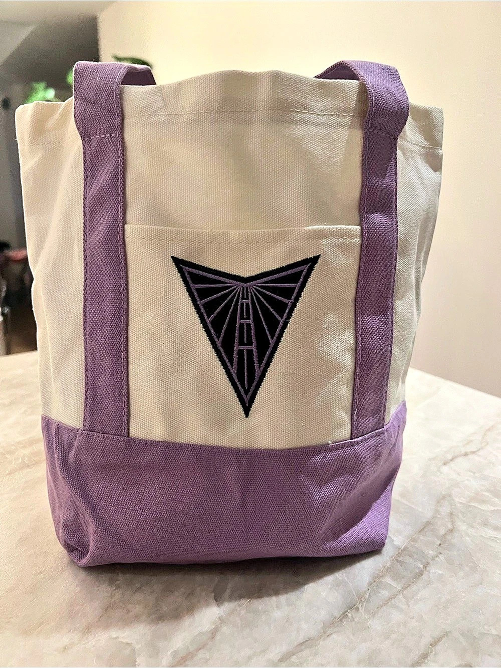 NEW Golden State Valkyries Purple & White Canvas Mini Tote